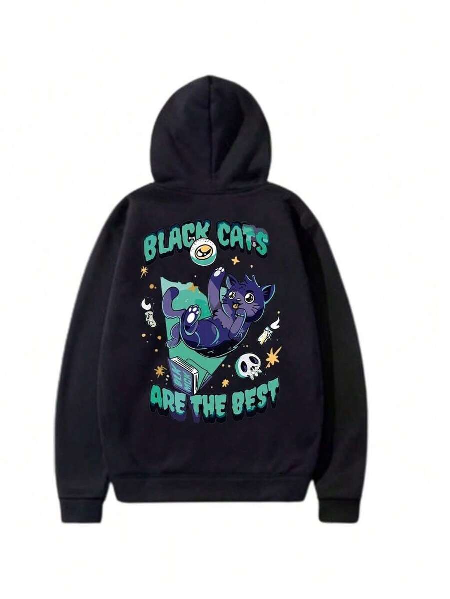 Black Cats Are The Best Sweatshirt Unisex Men Women 100% Cotton Top Premium Streetwear New Release Immediate Shipping Various Colors!!