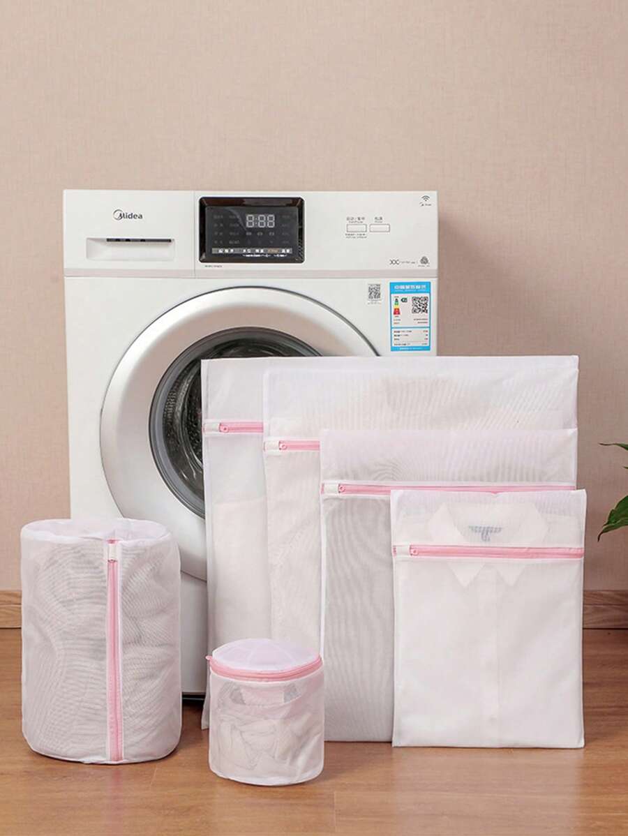 1pc Mesh Laundry Bags, Suitable For Delicate Clothes, Washing Machine Laundry Bag, Travel Storage Organizer Bag, Washing Machine Dedicated Wash Bag, Anti-Deformation Clothing Wash Bag, Suitable For Underwear, Bras, Socks, Travel Storage Decor, Room Decor, Decorations, Decorations, Decor, Storage, Organizer Dress Pants Shoes Jeans Boots Skirt,Spring,Minimalist,Summer Tops