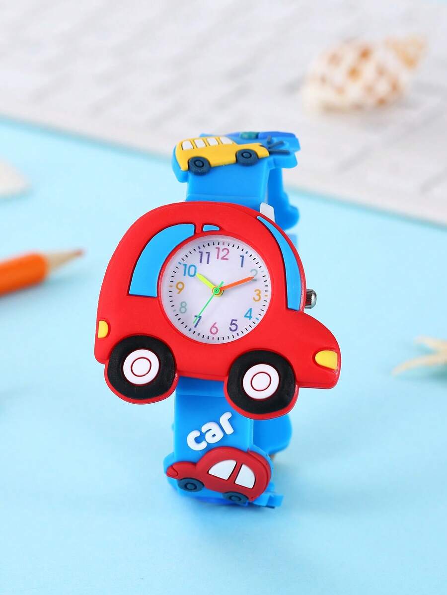 2025 New Model Cartoon Kids Watches 3D Silicone Quartz Children Watch, Cute Student Watch, Export Hot Seller