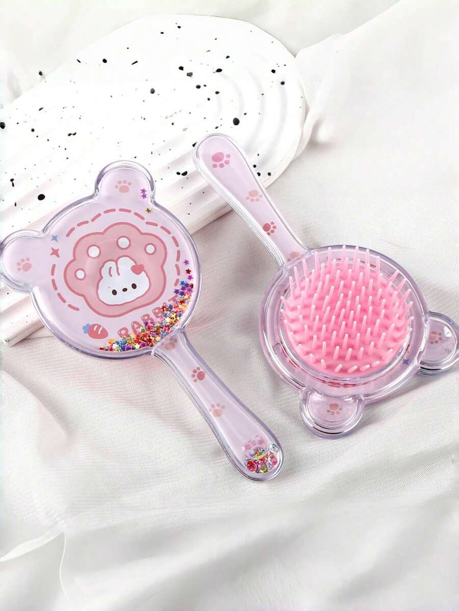 Cartoon Animal Hair Brush For Babies And Kids, Cute Detangling Comb For Children Hair Styling, Anti-Static Daily Hair Brush