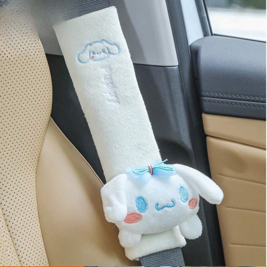 Sanrio Sanliou 1pc, Car Seat Belt Shoulder Protector, Cartoon Cute Car Seat Belt, New Anti-Wear And Anti Pinch Neck Protector, Outdoor, Sports, Travel Home, Office Supplies