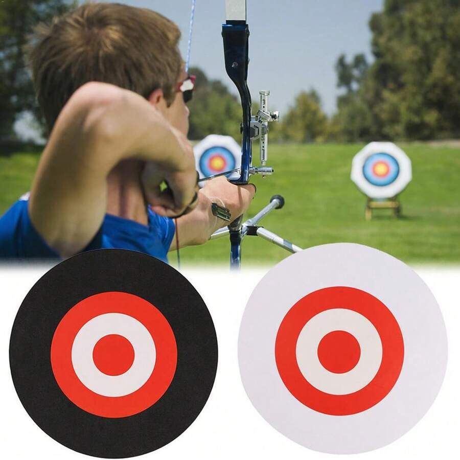 Objetivo de arquería móvil de 25cm de EVA para exteriores, objetivo de espuma para práctica y entrenamiento de habilidades de tiro con arco profesional y de caza