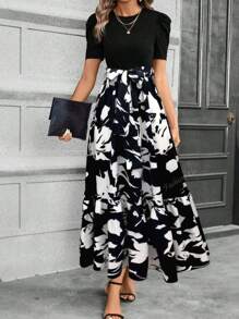 Black Background With White Flowers
