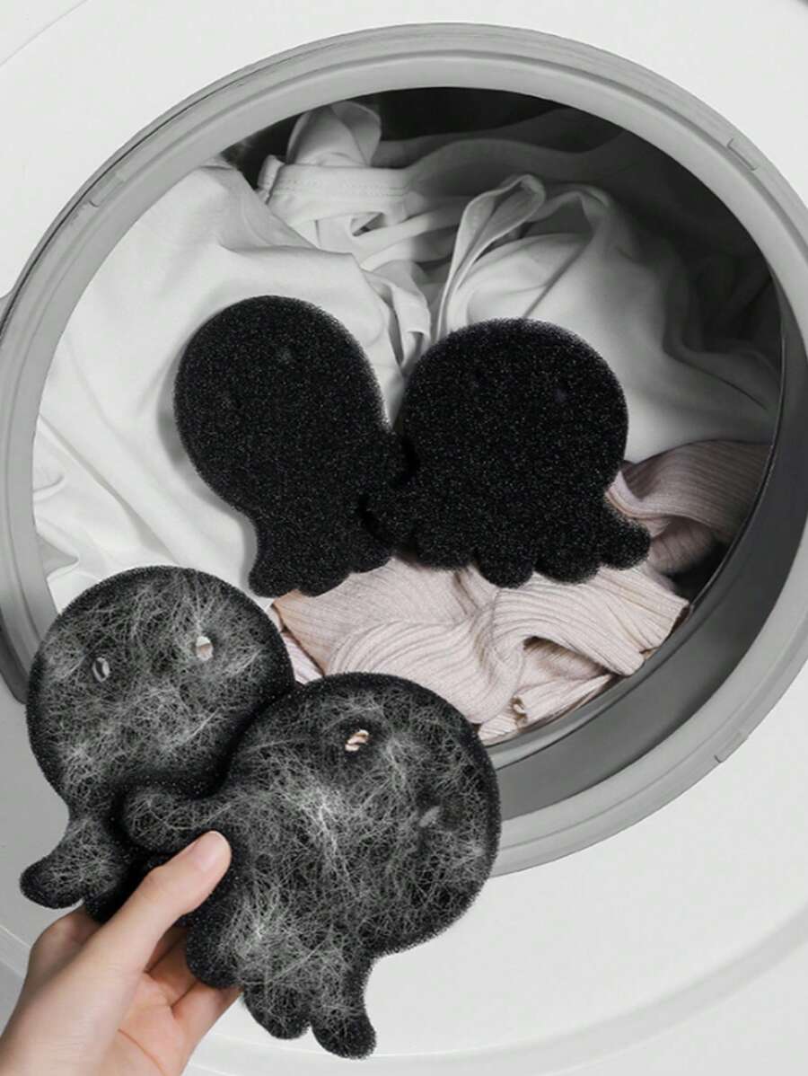 Washing Machine Pet Hair Remover, Reusable Dryer Ball, Multi-Purpose, Non-Wet Condition Can Also With Hair, Non-Electric Lint Remover, Reduce Wrinkles, Save Drying Time, Cute Octopus Design, Easy To Remove Hair On The Washing Machine, Pet Hair Remover, Laundry Cleaner, Cleaning Supplies, Easy To De-Linting And Cleaning