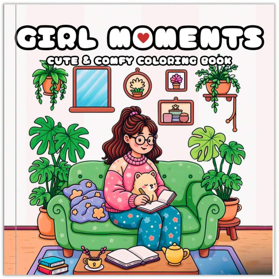 Livro De Colorir Girl Moments - Estilo Boobie Goods - 43 Páginas - Pronta Entrega