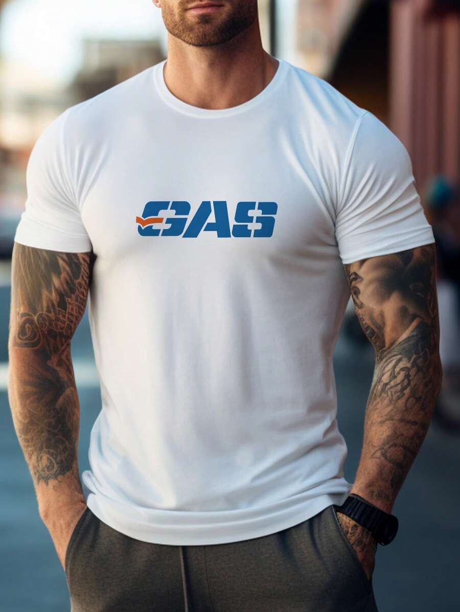 Herren Sommer Kurzarm Lässig T-Shirt mit Rundhalsausschnitt, Muskel Work-out T-Shirt im Freund Stil, lässige Freizeitkleidung für Frühling/Herbst Outdoor Sport Kleidung, Gym Bodybuilding Top