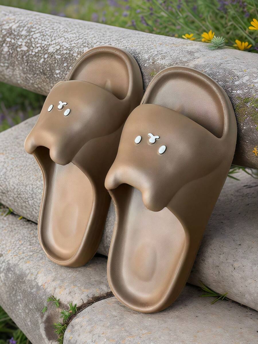 Pantuflas de interior para mujer de verano, con diseño de gato de dibujos animados, casuales y suaves, de material EVA para uso en el baño con antideslizante, antiolor, ligero y versátil, también disponible en estilo para hombres