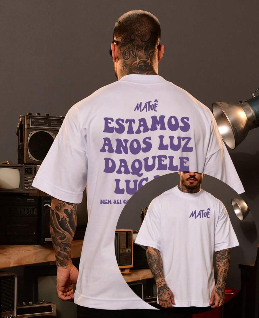 Camiseta Unissex Matuê Estamos Anos Daquele Lugar Luz Rap 30praum Album Trap Nacional Tamanhos Plus Size