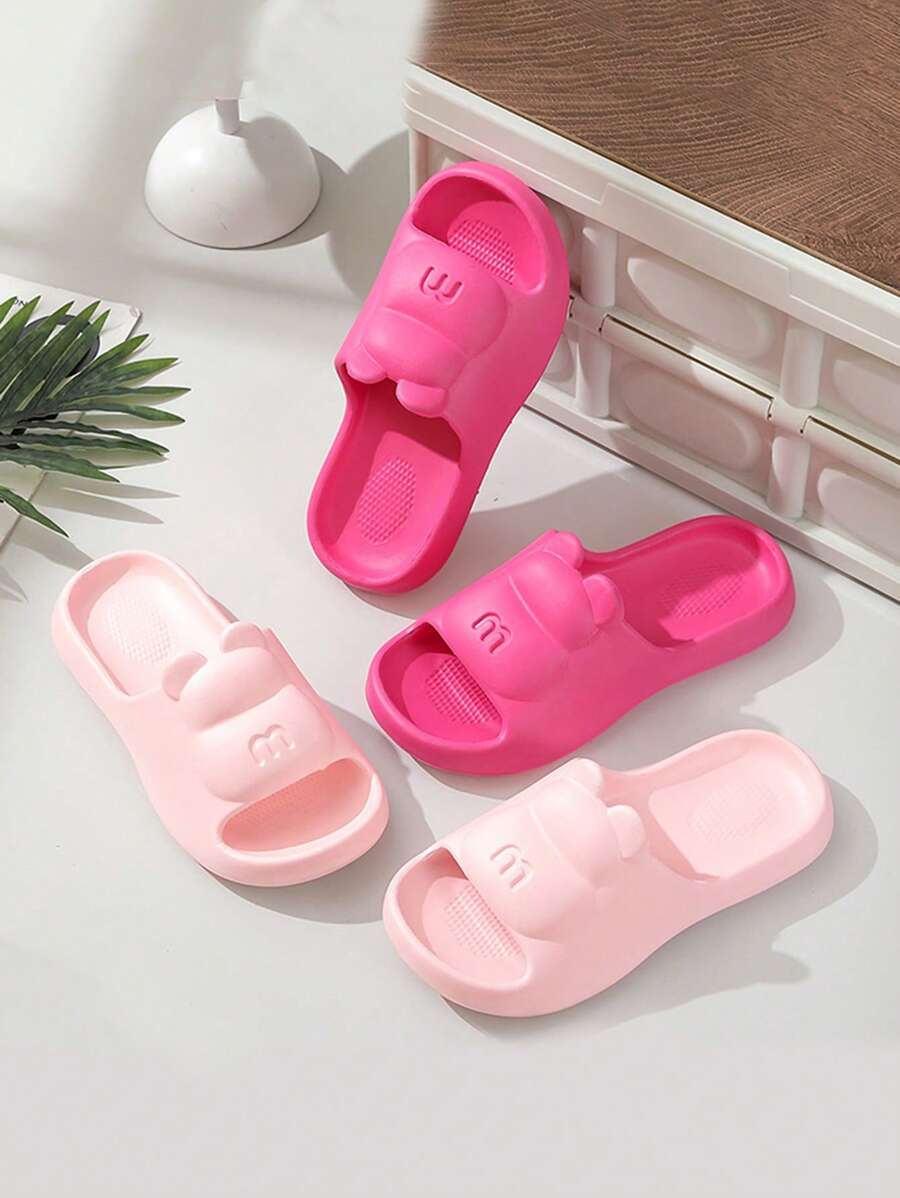 1 paar antislip superzachte stille slippers, zachte EVA-pantoffels, antislip, waterdicht, slijtvast, ademend, dames casual douchebadslippers, plastic pantoffels, dikke zool antislip huispantoffels, modieuze buitensandalen voor koppels