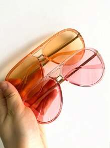 2 Pieces (pink + Transparent Brown)
