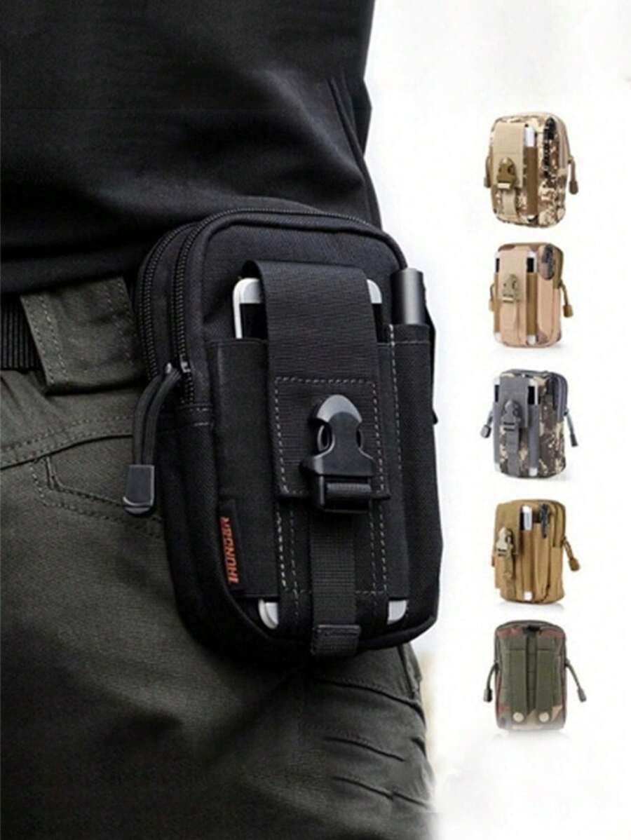 Men's Tactical Waist Bag, Portable Small Fanny Pack, Camouflage Cell Phones Tools Storage Case For Outdoor Camping Hiking
