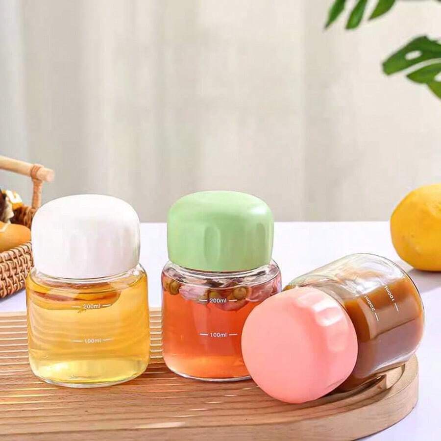 1/2pcs Mini Glass Small Cup For Coffee, Milk, Stylish & Portable, Cute Short Design