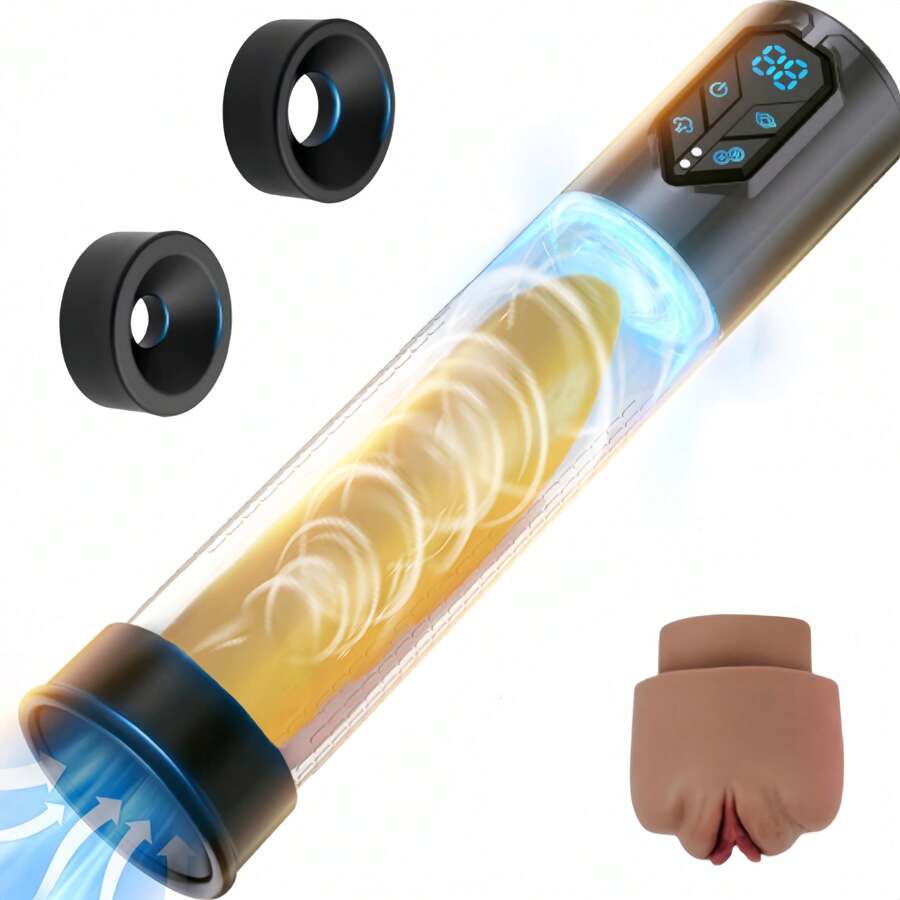 1pc Penis Exercise Toy Male Masturbator, Men's Sex Toys Penis Pump Male Adult Toys Sex Machines Electric Penis Vacuum Pump Rechargeable Automatic Male Enlargement Erection Extension Male Manual Penis Enlargement Air Pressure Device Sex Toys Adult Men Toys Sexual Wellness Men Penis Pump Penis Training Penis Enlarger Men Penis Extension Sex Tools Tool Sex Sex