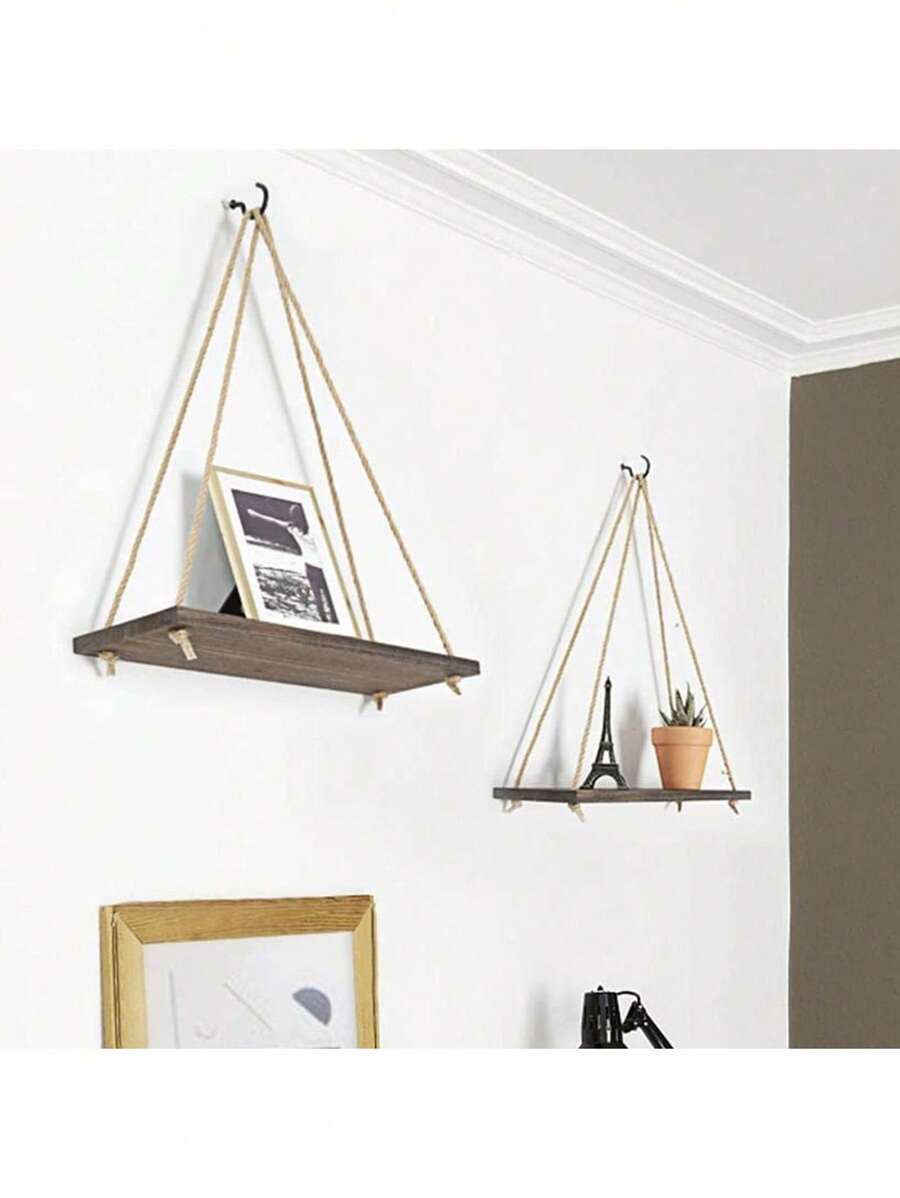 1 Piece Minimalist Macrame Wall Hanging, Bohemian Style Hand-Woven Storage Board, Hanging Shelf Design, Hanging Decor For Home Decor, Home Decor, Room Decor, Wall Decor
