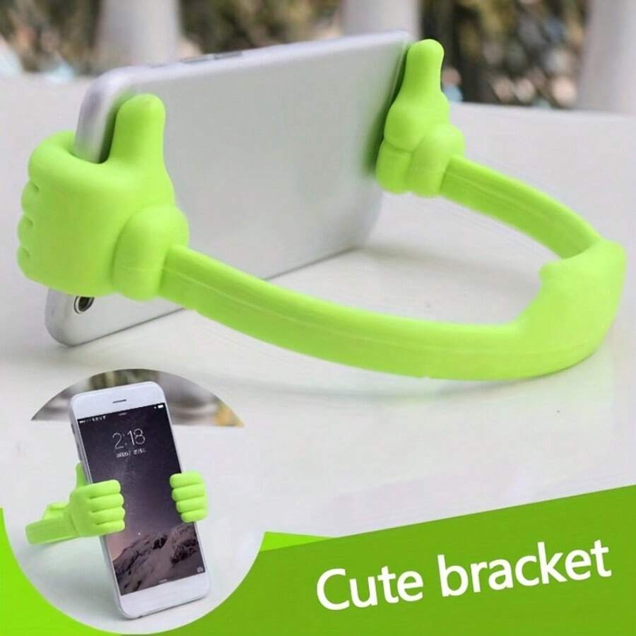 1 pièce Support de téléphone portable créatif pour les doigts, support de téléphone de bureau, support affaissé, support portable, design chiffre mignon, magasin de détail