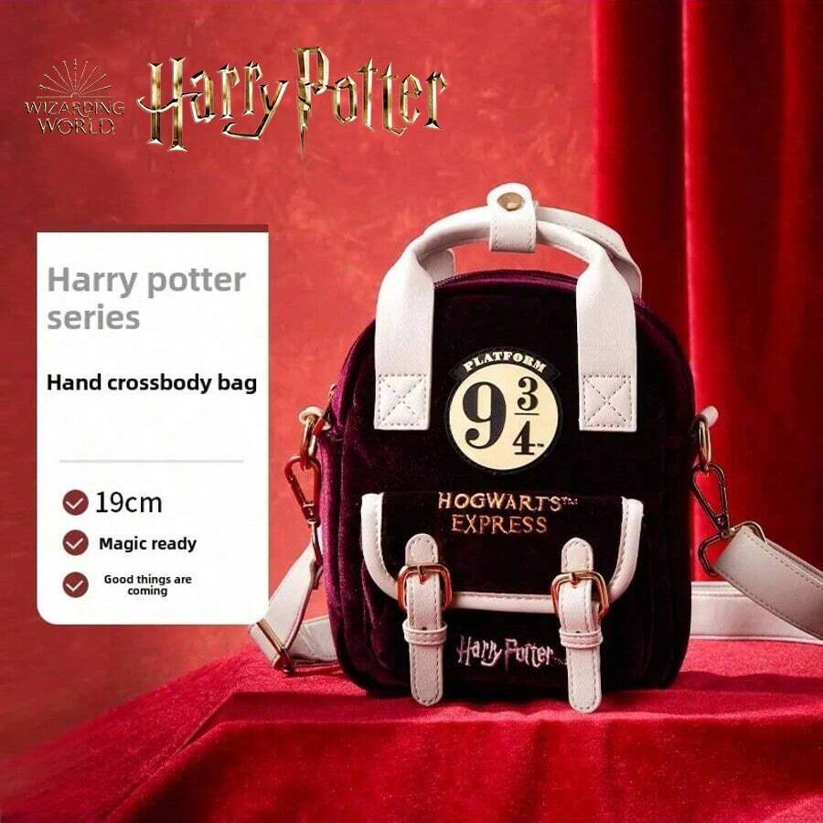 Harry Potter Series Tote Crossbody Bag Is A Lightweight Everyday Portable Casual Crossbody Bag ,Harry Potter Backpack For Women Men Large Capacity Backbag Hogwarts School Britain Bag Crossbody Shoulder Bag Y2K Style