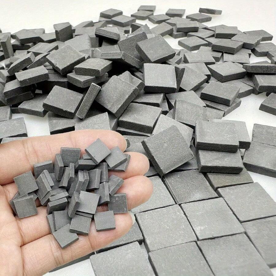 50/100/200pcs Miniature Landscape Kit | Realistic Red Brick Wall & Stone Accents | Plastic | Ideal For DIY Crafts, Fairy Gardens, And Dollhouses | Perfect For Building Your Mini Dream House