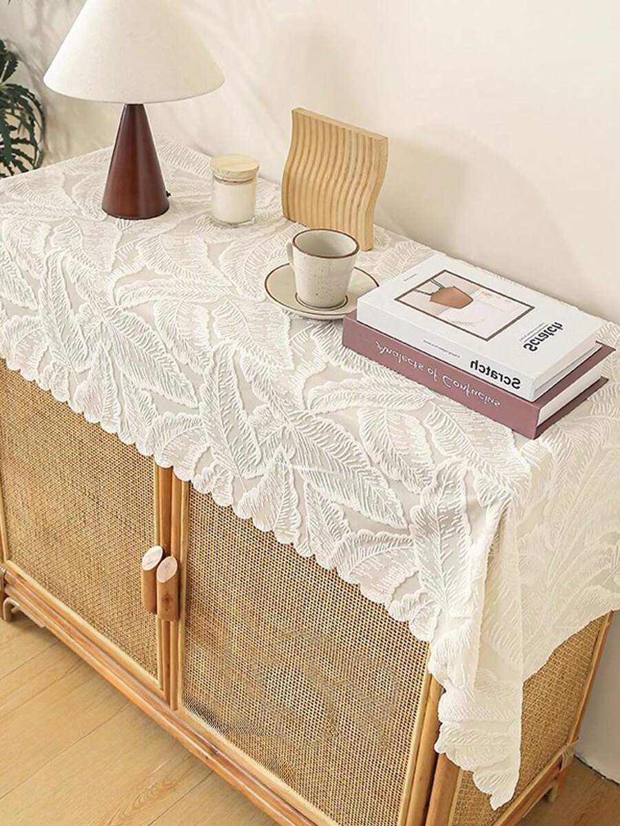 1pc American Lace Tablecloth, Dust Proof Square Tablecloth For Dining Table, TV Stand, Coffee Table, Elegant French Romantic Style
