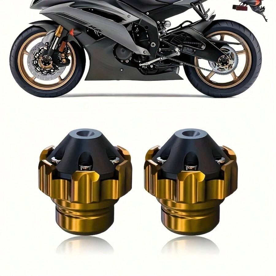 Aluminum Motorcycle Front Fork End Cap, Anti-Scratch, Shock Absorbing, Aesthetic, Suitable For All Street Motorcycles