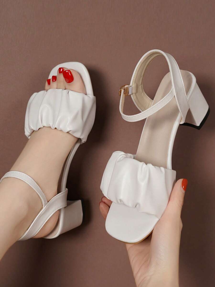 2025 Prom High Heel Dress Sandals For Teenagers, Comfortable & Versatile 6CM Heels