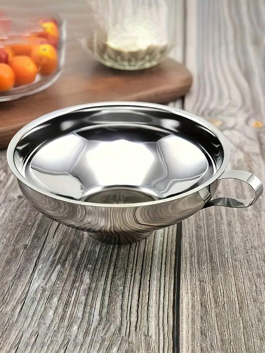 1PC Small Funnels For Filling Small Bottles 3 In 1 Stainless Steel Small Kitchen Funnel Set Transferring Essential Oils Liquid Fluid Spice Dry Ingredients Powder