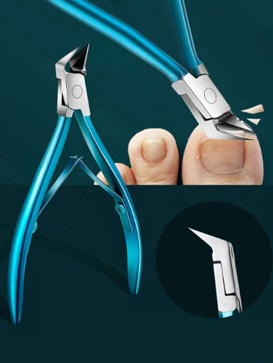 Precisie Professionele Nagelknipper - Veilige Interne Groei Nagelgroef Correctie, Nagelgroef Specifieke Nagelknipper, Hoekige Adelaarsbek Tang Voor Het Inbedden Van Nagels, Ultra Scherpe Dikke Nageltrimmer En Trimmer, Perfect Voor Nagels En Voeten Trimmen Thuis