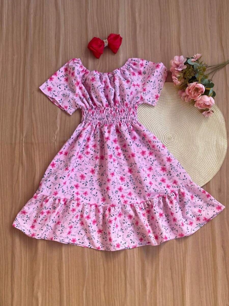 Princess Sleeve Floral Dress