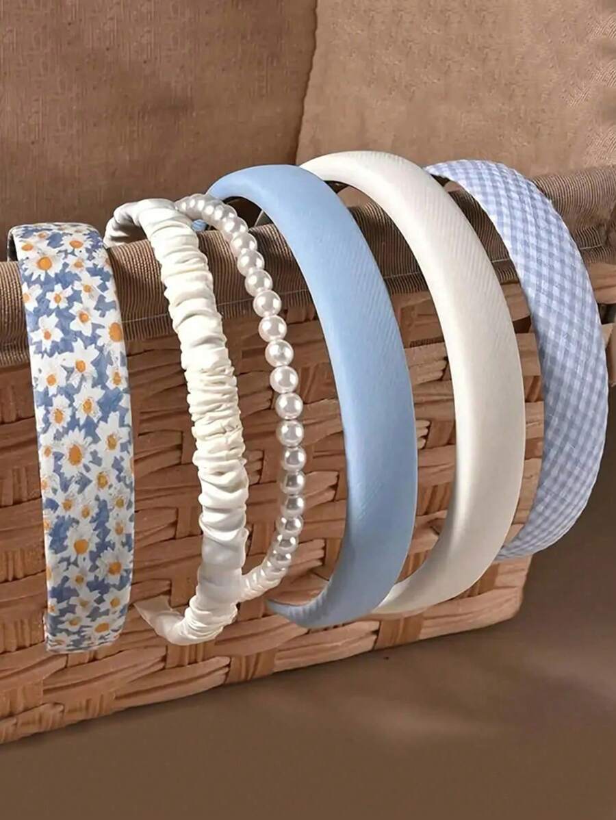 Mehrfarbiges, schickes und elegantes Haarband, koreanischer Stil Haarreif Haarzubehör, geeignet für den täglichen Gebrauch, Strandurlaub, Feiertags-Geschenke, Sommerurlaub, Strandaccessoires, Haarzubehör, Diadema, Haarreif