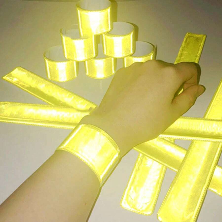 30*3cm Cinta reflectante de PVC, Cinta reflectante mágica, Cinturón reflectante de cinta mágica, Cinturón reflectante, Muñequera reflectante para corredores y ciclistas, Adecuado para fiestas y festivales