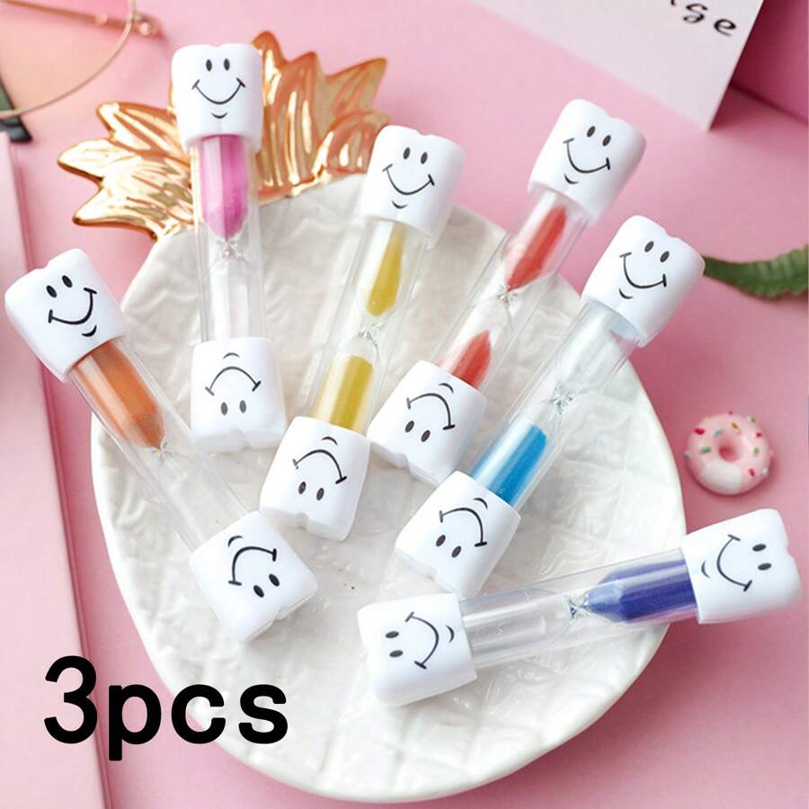 3pcs Timer, 2-3 Minute Toothbrushing Timer, Student Gift, Learning Timer, Graduation Gift, Random Color Back To School