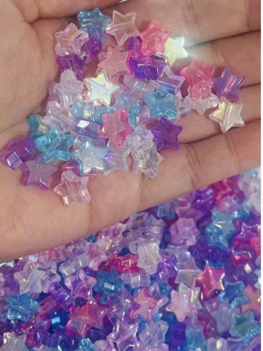 Estrelinha irisada miçanga com 50 unidades