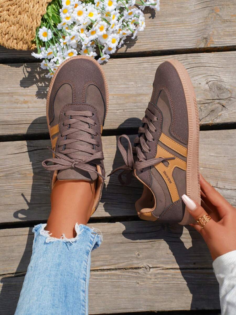 Teenagers' Stitching Design Casual Lightweight Comfortable Outdoor Sports Shoes