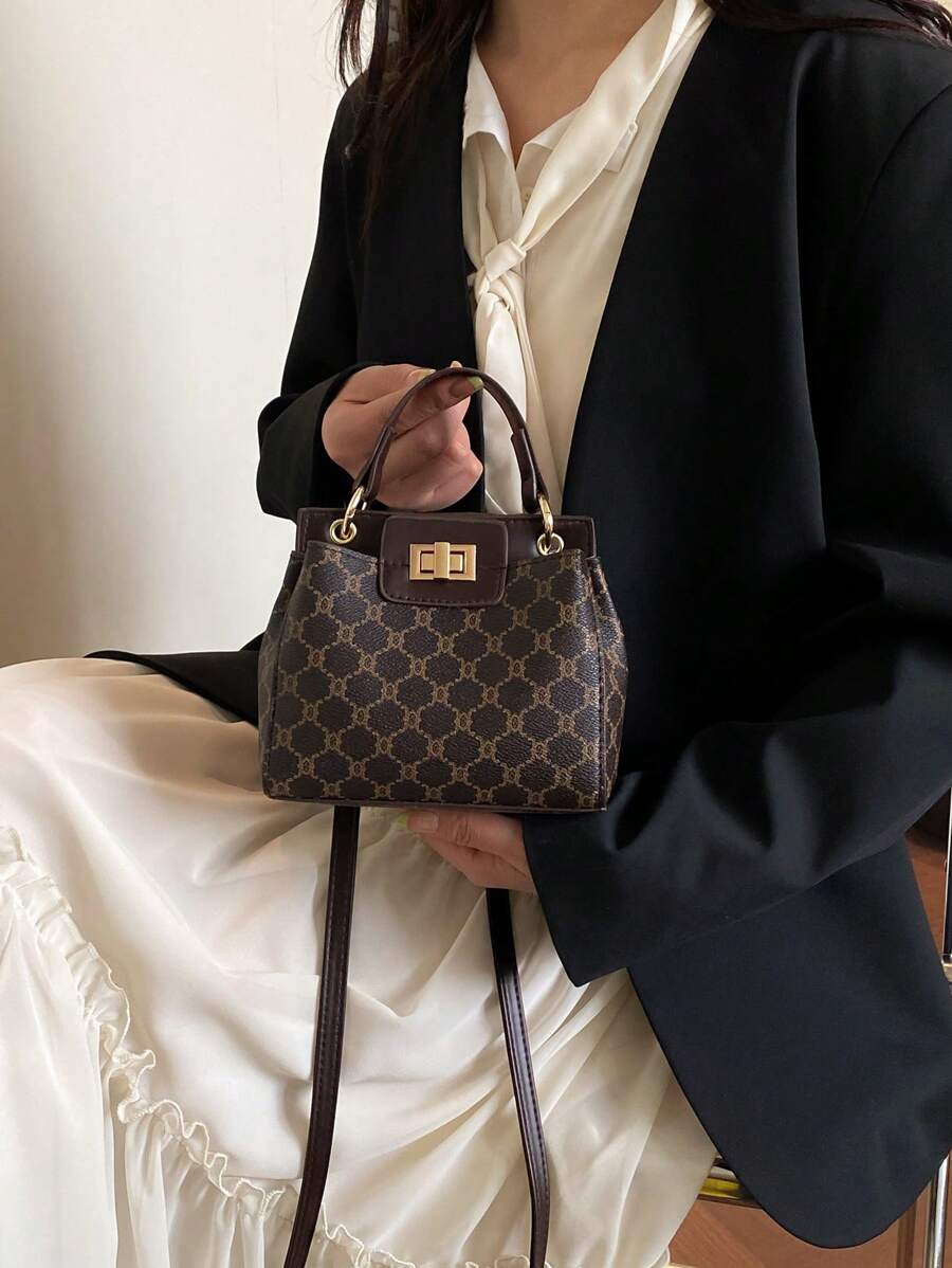 Bolsa de ombro quadrada elegante feminina, bolsa transversal, bolsa clutch, bolsa tote, bolsa de mão de alta qualidade