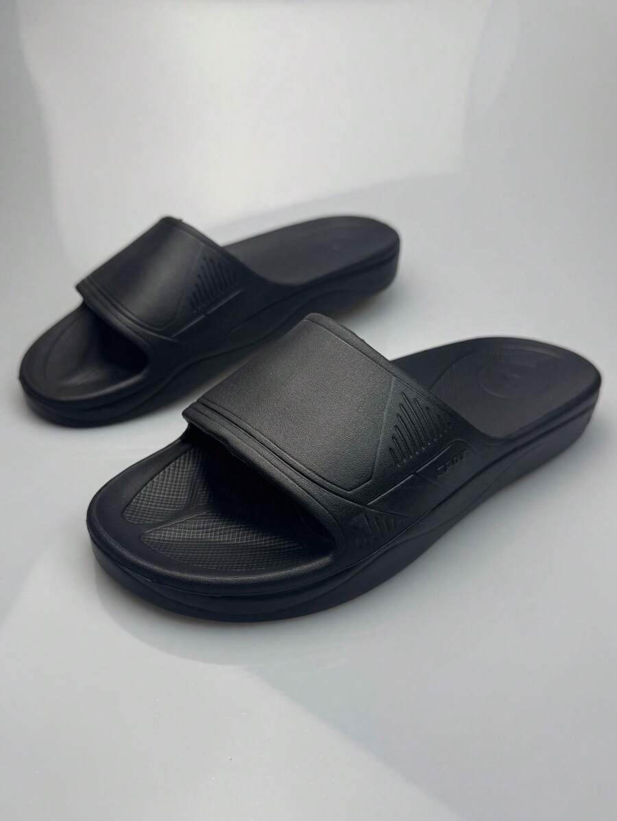 Men's Fashion Minimalist Slide Sandals, 2025 Summer New EVA One-Piece Soft Bottom Soft Face Comfy Lightweight Indoor Bathroom Non-Slip Odor-Resistant Quiet Casual Slippers For Men, Suitable For Vacation, Travel, Beach, Fishing
