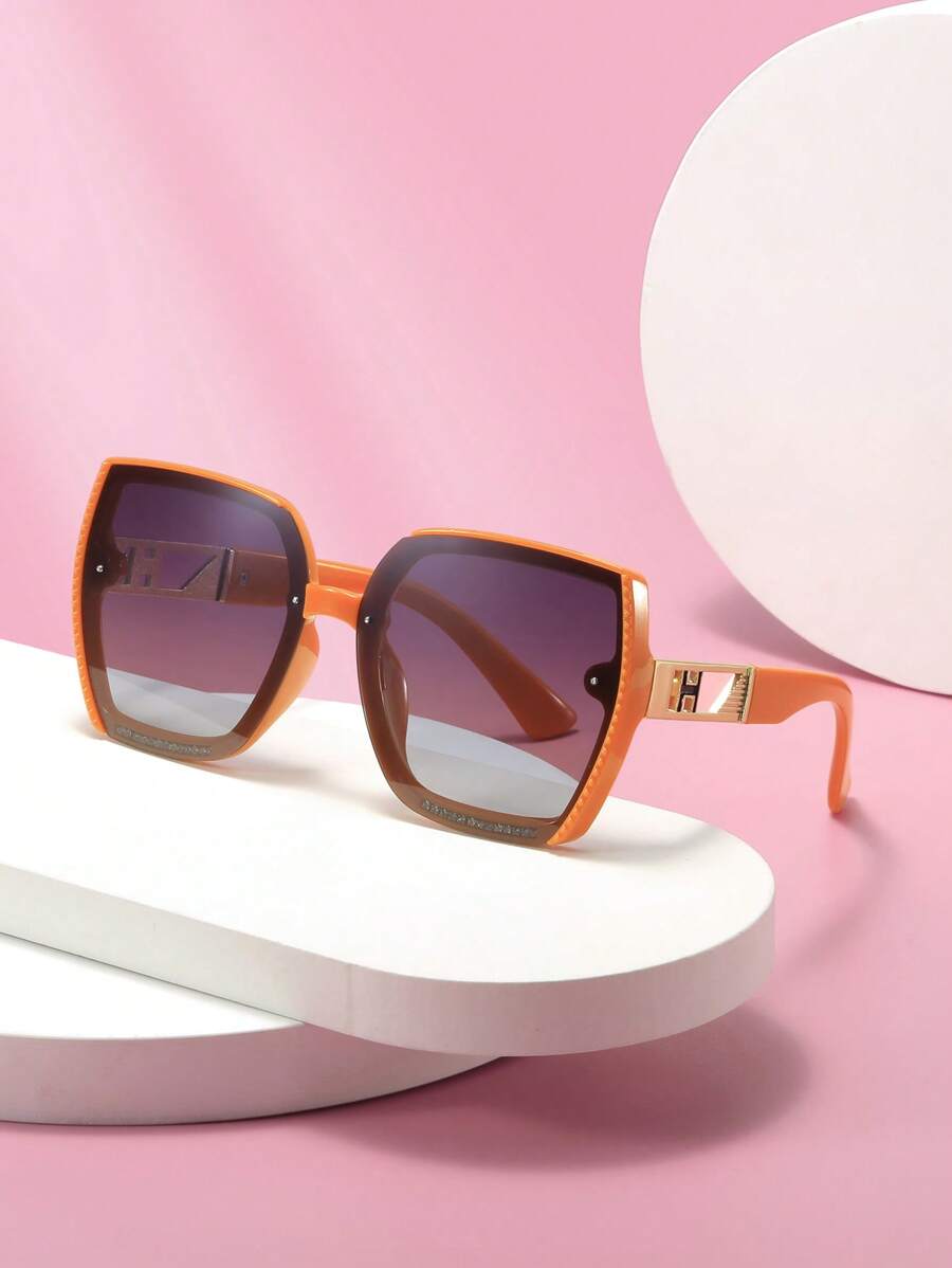 1 bucă ochelari de modă de modă, ochelari de modă, ocazionali, retro pătrați, pătrați, potriviți pentru ieșirile zilnice, stilul de vară pe plajă și pe stradă