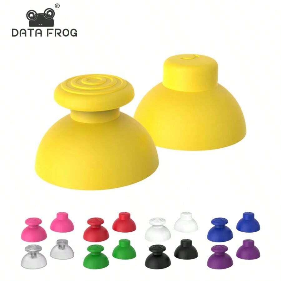 DATA FROG DATA FROG 2Pcs Replacement Analog Joystick Thumb Stick Silicone Cap For Nintend O For GameCube NGC GC Controller Game Accessories