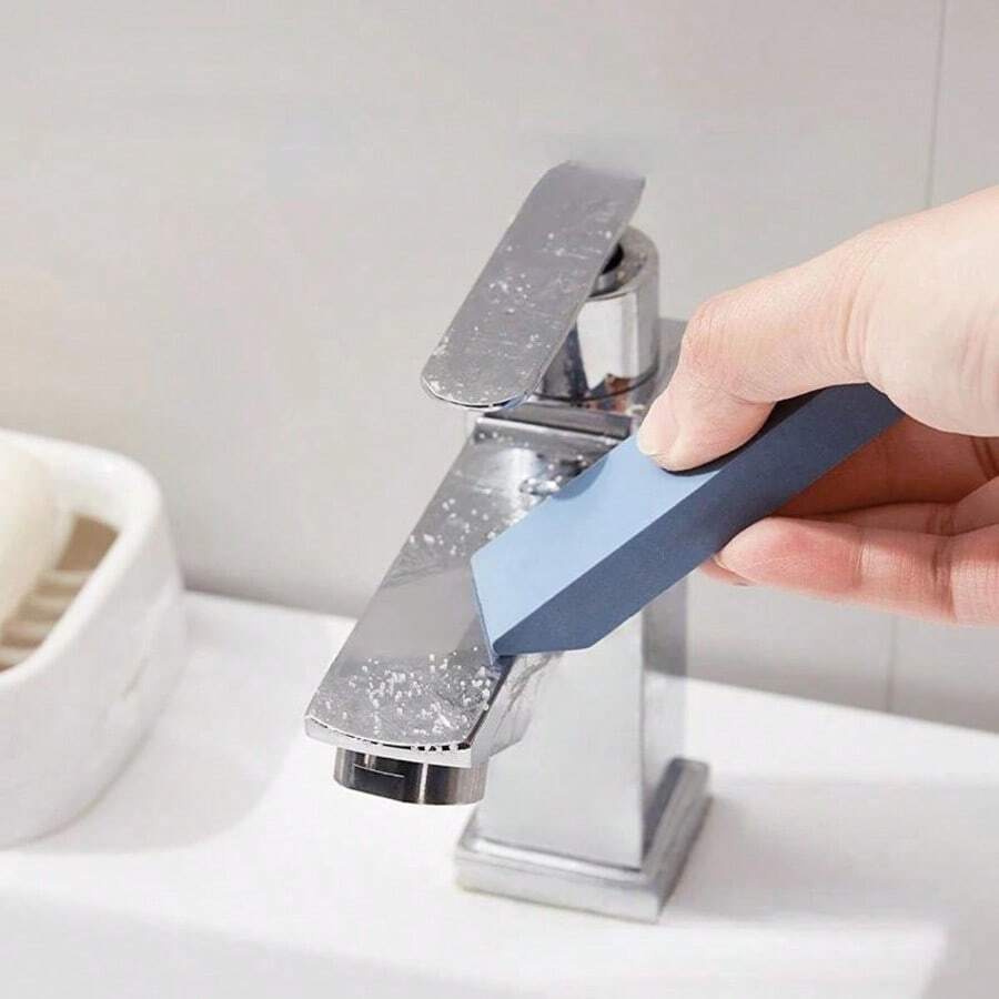 1pc Decontamination Eraser, Simple Descaling Agent, Bathroom Glass Rust Remover, Rubber Eraser, Household Kitchen Cleaning Tool Pot Scale Descaling Brush, Stainless Steel Faucet Descaling Wipe, Suitable For Home Kitchen And Bathroom Cleaning