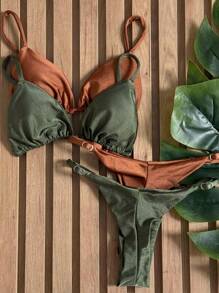 chocolate - verde militar