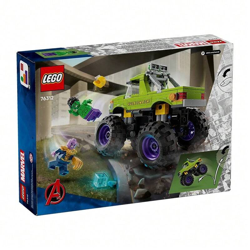 LEGO 76312 Hulk Dirt Bike Vs Thanos Kids Building Block Set