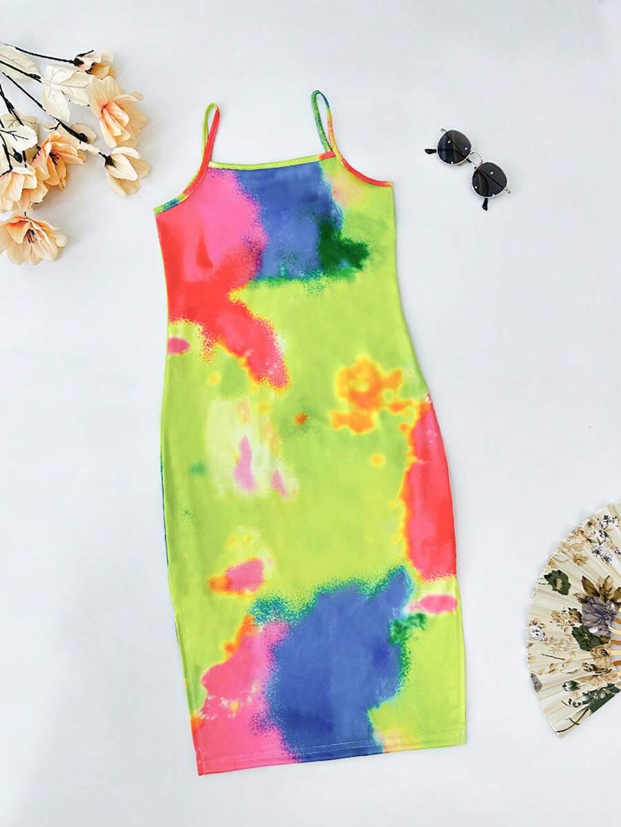 Seven Princess Jeune fille SLAYR Robe de style décontracté tie-dye pour préadolescente, style de rue pour préadolescente