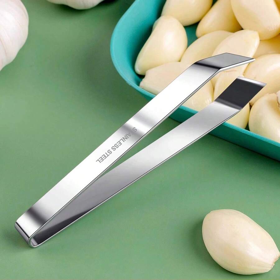 1pc Stainless Steel Pig Hair Plier, Fish Bone Plier, Chicken Feather Duck Feather Puller, Beard Tweezer, Thick Oblique Kitchen Hair Clip Pliers, Garlic Peeler