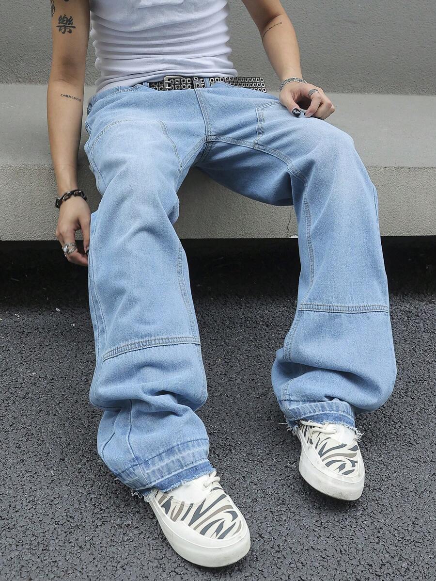 Men's Flared Pocket Casual Versatile Jeans