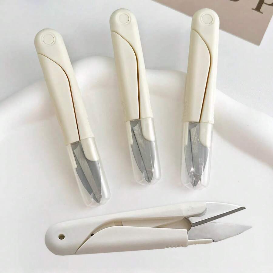 4.1inch Sewing Scissors Yarn Thread Cutter Small Snips Trimming Nipper - Great For Stitch, Mini DIY Supplies (Pack Of 4)