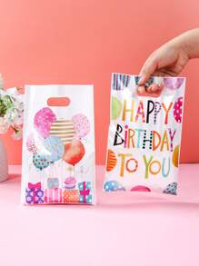 Carte d'anniversaire colorée recto verso