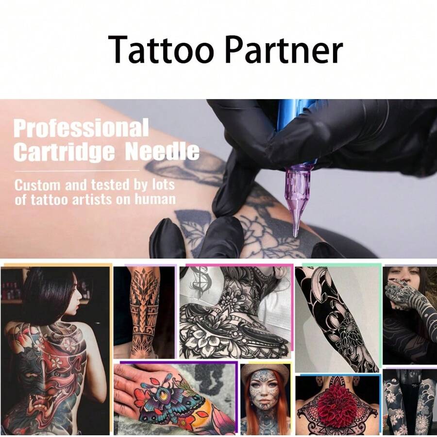 Shmian 10Pcs Disposable Tattoo Cartridges Needle RL Round Liner Shader Tattoo Needle For Tattooing Machine Supply