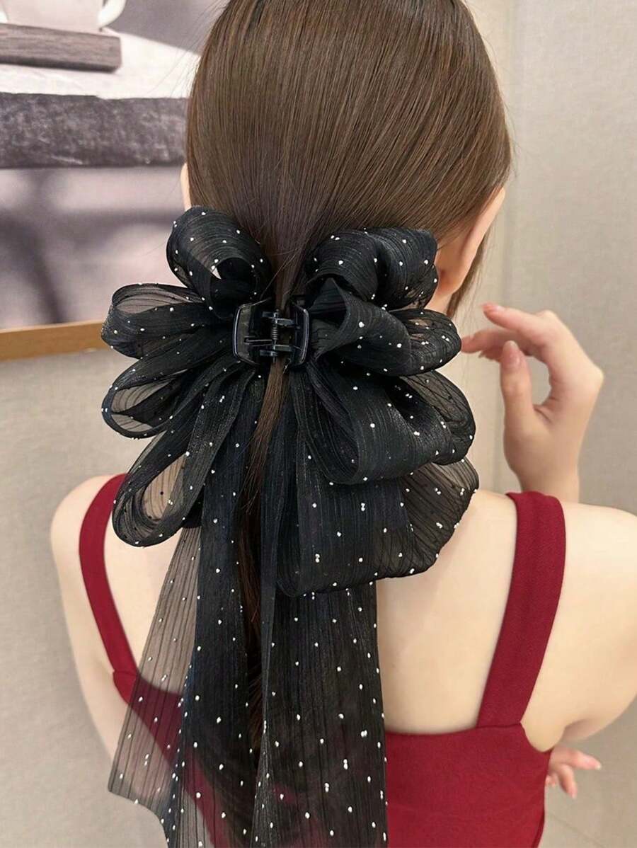 1 pieza Clip de pelo elegante con diseño de mariposa y noche estrellada, adecuado para eventos formales y fiestas - Accesorios para el cabello elegantes, pinza de pelo para mujer