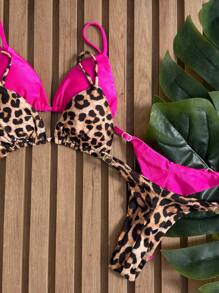 rosa pink - animal print