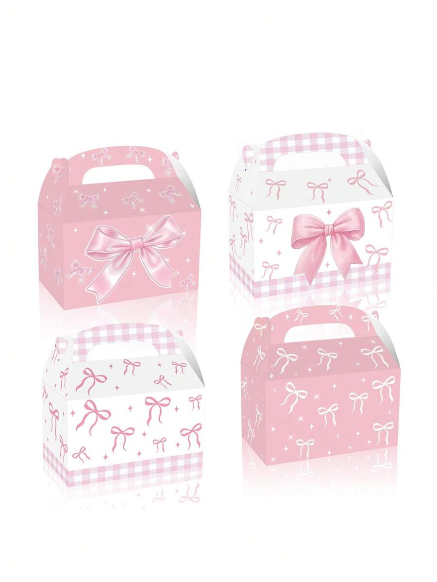 1set/3pcs,Festival Party Gift Boxes, Paper Dessert And Cake Gift Boxes, Suitable For Weddings, Anniversaries, And Celebration Events