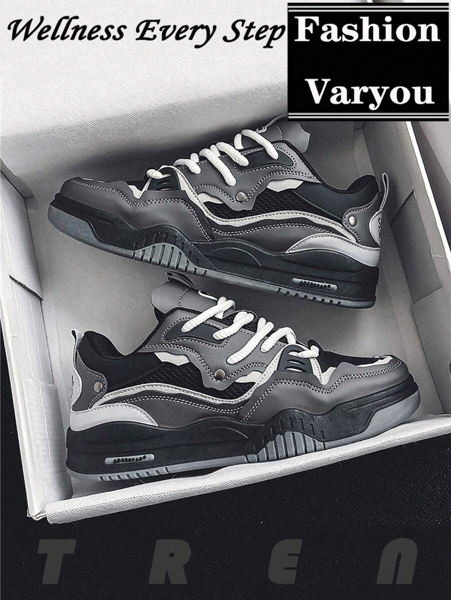 Men's Summer Sports Shoes, Non-Slip & Wear-Resistant Flat Sole, Lightweight & Comfortable, Casual Board Shoes, Big Size 46, Outdoor Leisure Couple Models Small White Shoes, Fashion Luxury, Breathable Leather Casual Sports Sneakers ,Gym