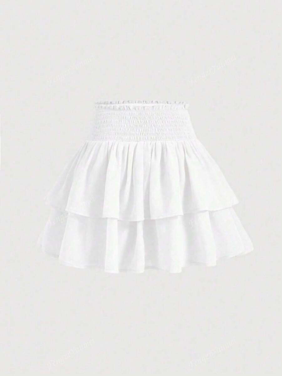 New High Waist Slim Cake Style Mini Skirt For Women